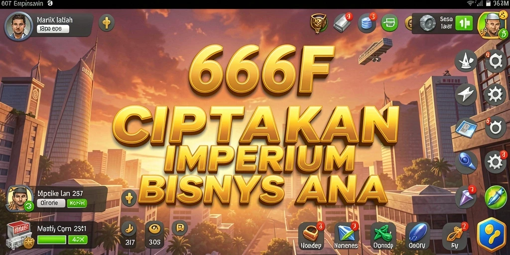 Tampilan gameplay <strong>666F</strong> ketika membangun bisnis dengan sukses.
