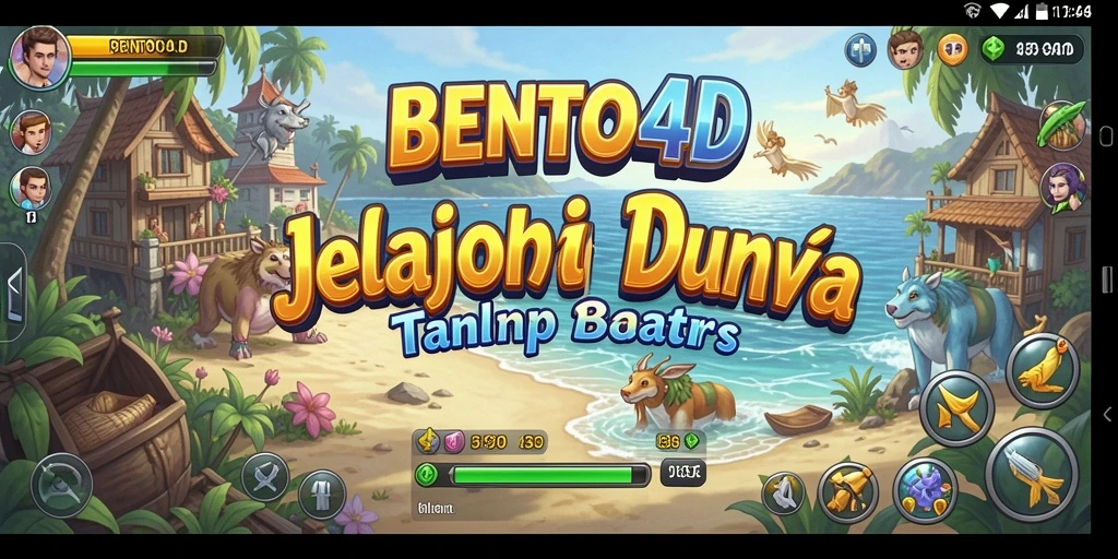 Screenshot gameplay BENTO4D menunjukkan petualangan yang luas dan menarik.