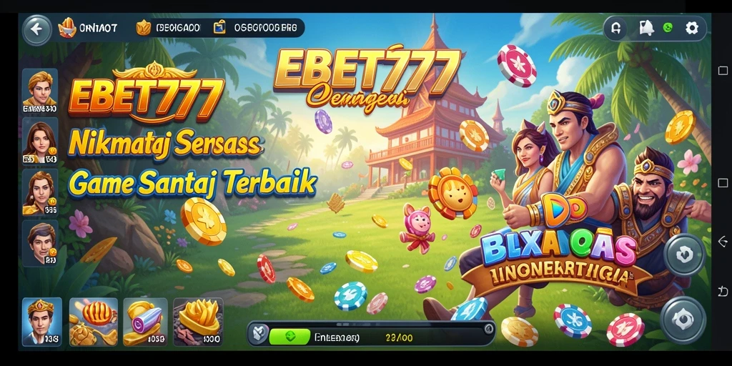 Tangkapan layar EBET777 menampilkan permainan santai yang penuh warna dan seru.