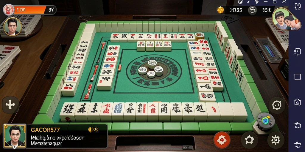 Tampilan menarik dari gameplay Mahjong dalam GACOR577.