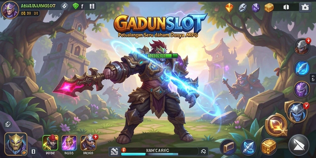 Tampilan gameplay GADUNSLOT yang mendebarkan di dunia ARPG.