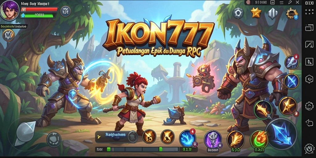 Tampilan menarik dari gameplay RPG IKON777 yang penuh petualangan.