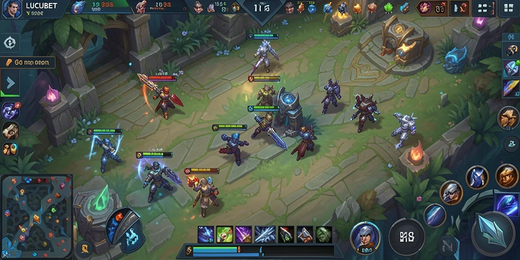 Tampilan gameplay seru dan penuh strategi di LUCUBET.