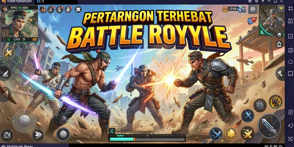 Gameplay seru dalam pertarungan Battle Royale MPO666.
