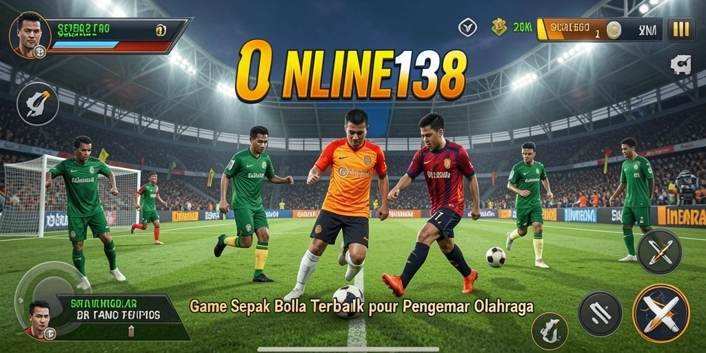 Screenshot gameplay seru dari ONLINE138 dengan aksi sepak bola mendebarkan.