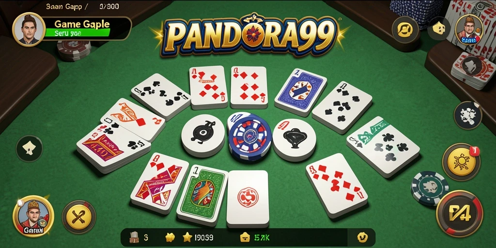Tampilan gameplay seru Gaple di PANDORA99.