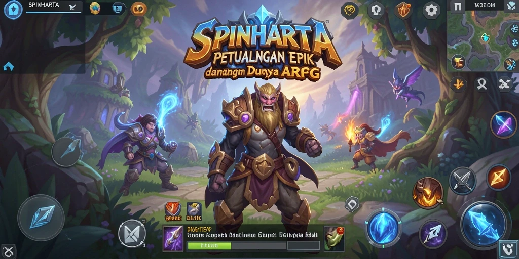 Tangkapan layar SPINHARTA menampilkan pertarungan epik dalam dunia ARPG yang menakjubkan.