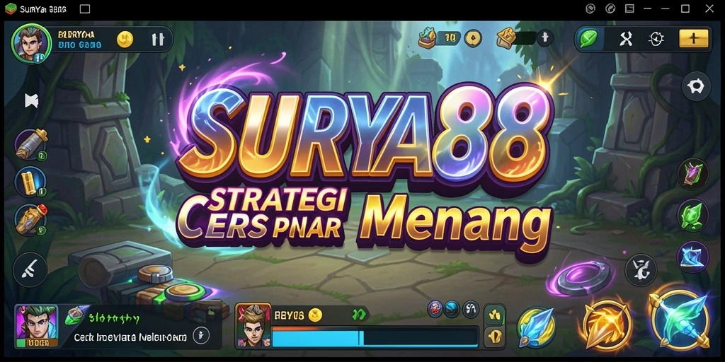 Screenshot menunjukkan pertempuran strategis yang intens di SURYA88.